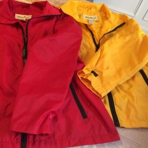 Eddie Bauer Windbreaker Jacket BUNDLE - Set of 2 (S)
